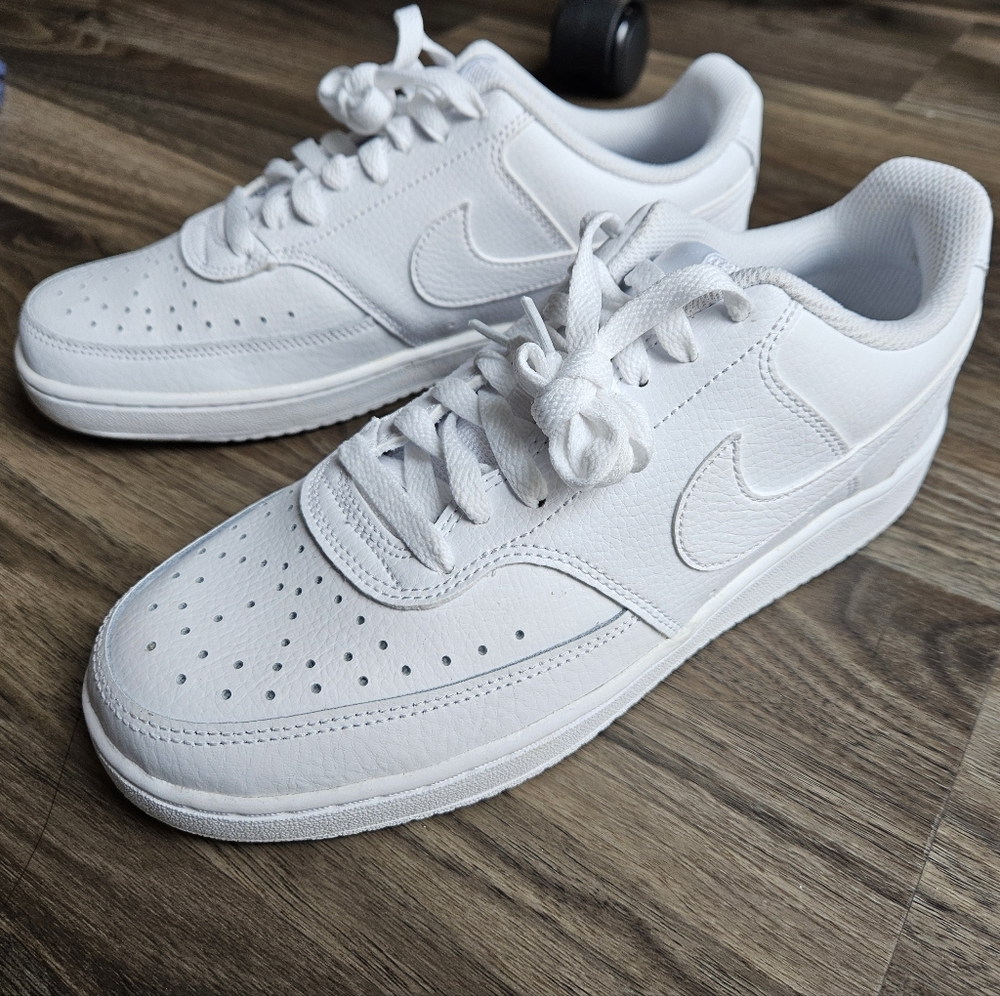 Nike court vision, white, women size 8.5